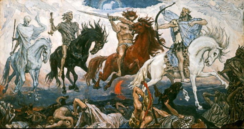 Vasnetsov, Viktor-The Four Horsemen of the Apocalypse-1887